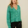 Next Damen SPACEDYE - Strickjacke - Green