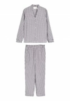 Next Pyjama - Grey White Gingham | Damen