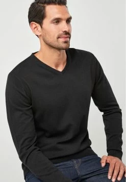 Next Herren Strickpullover - Black