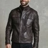 Next Herren Lederjacke - Brown