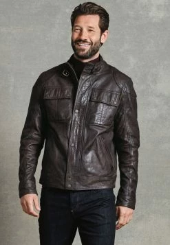 Next Herren Lederjacke - Brown