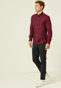 Next Herren LONG SLEEVE OXFORD - Hemd - Dark Purple