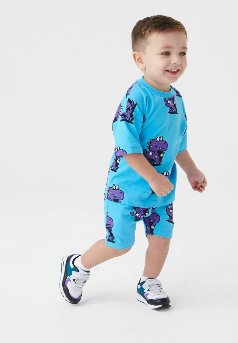 Next Kinder ALL OVER PRINTED SET - Shorts - Turquoise Blue