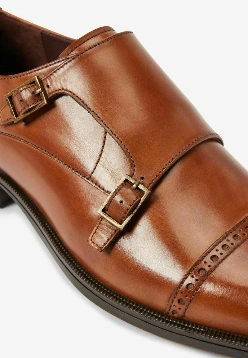 Next Herren SIGNATURE DOUBLE MONK STRAP - Business-Slipper - Tan – Bild 4