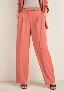Next Damen PLEATED FRONT WIDE LEG - Stoffhose - Pink