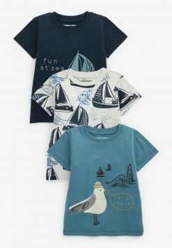 Next 3 PACK - T-Shirt Print - Royal Blue | Kinder