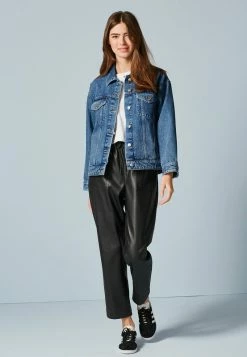 Next Damen OVERSIZED - Jeansjacke - Mid Blue
