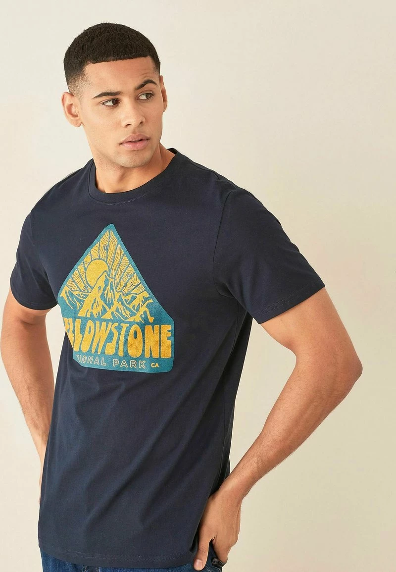 Next Herren 3 PACK - T-Shirt Print - Blue – Bild 4