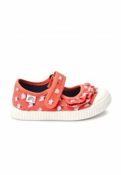 Next Kinder MARY JANE - Riemchenballerina - Coral Red Ruffle
