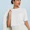 Next Damen T-Shirt Basic - White