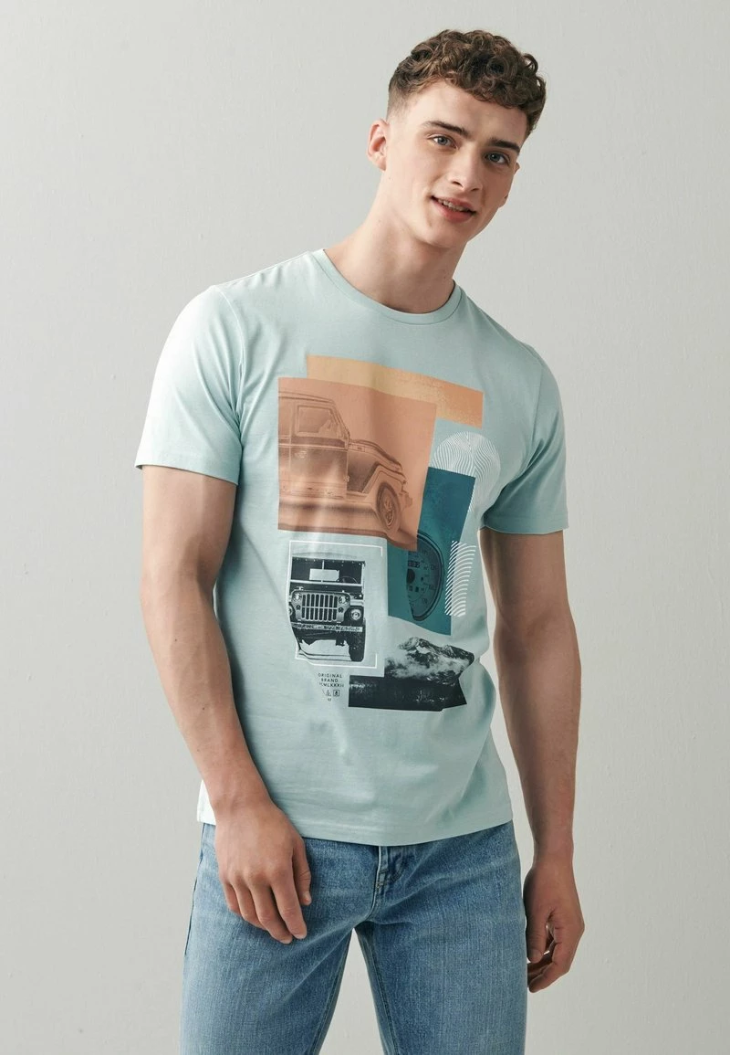 Next Herren GRAPHIC - T-Shirt Print - Green