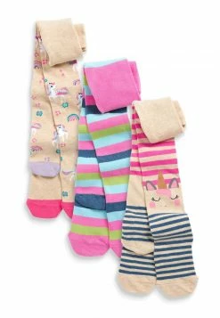 Next Kinder 3 PACK UNICORN - Socken - Pink/beige