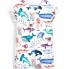 Next Kinder SINGLE - Jumpsuit - Blue White Sealife Print