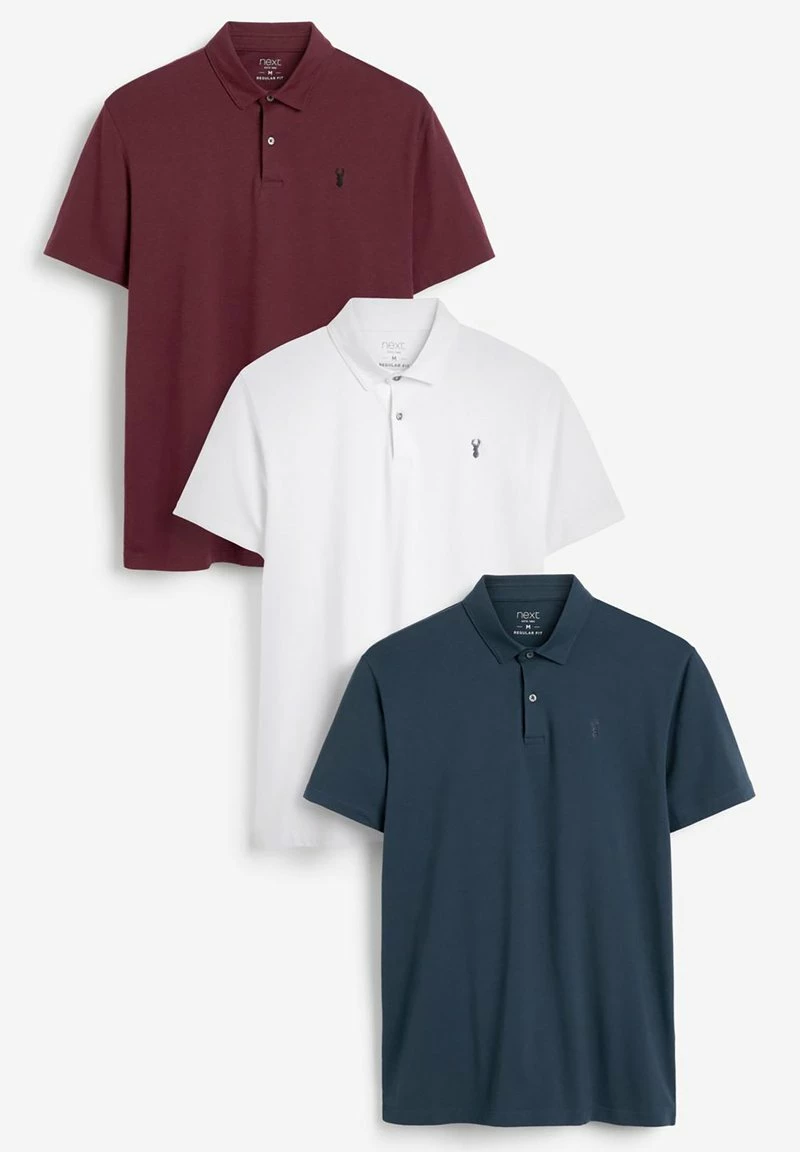 Next 3 PACK - Poloshirt - Blue | Herren – Bild 7