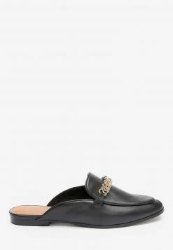Next Damen Pantolette Flach - Black
