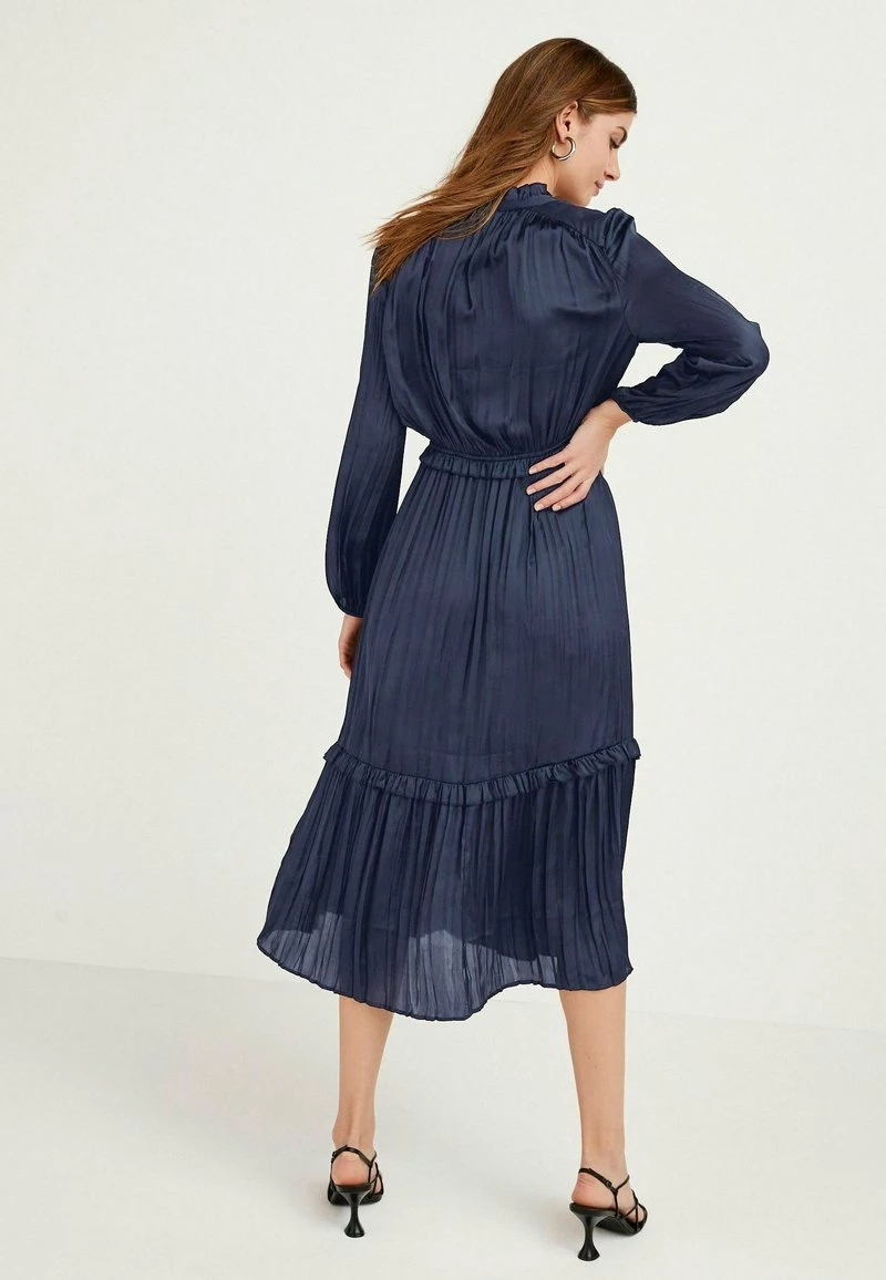 Next SATIN TIE NECK - Freizeitkleid - Dark Blue | Damen – Bild 3