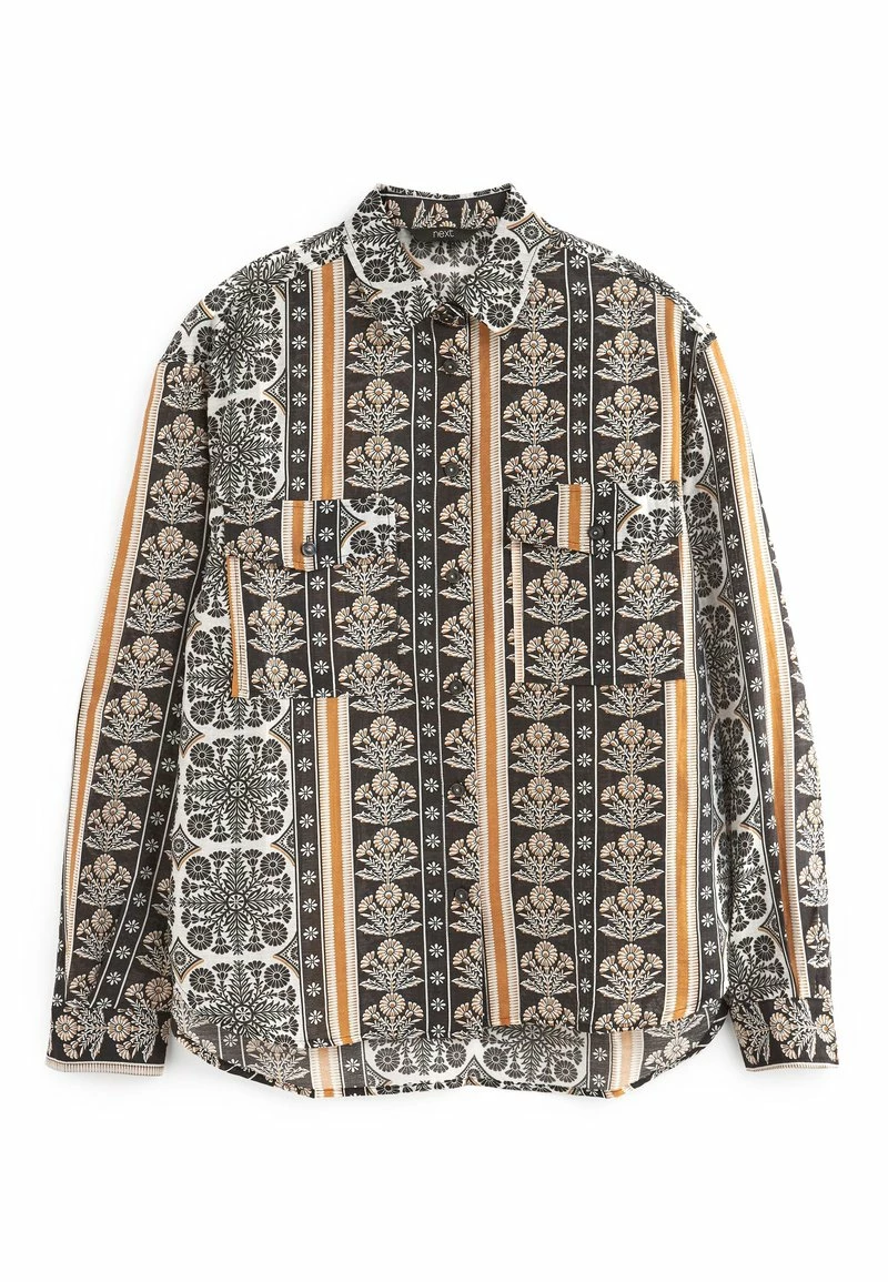 Next Damen LONG SLEEVE UTILITY - Hemdbluse - Black Geo Print – Bild 5