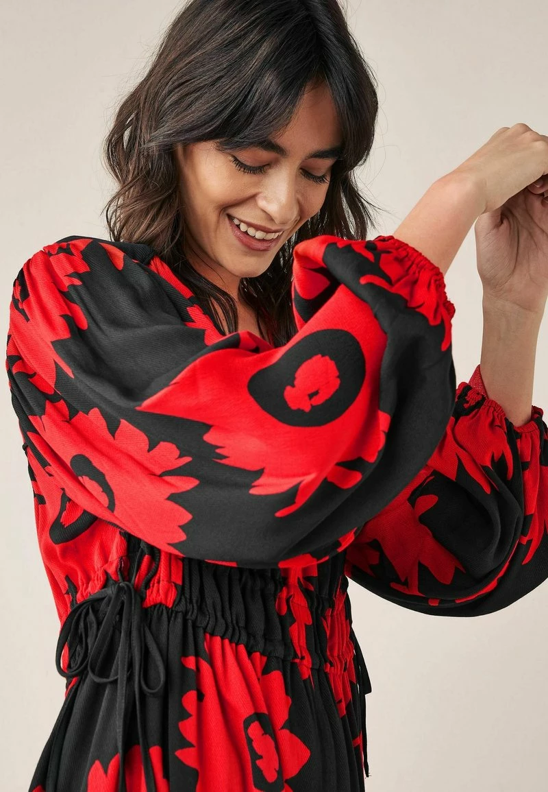Next Damen Freizeitkleid - Red/black Floral – Bild 3