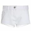 Next Kinder FRAYED HEM - Jeans Shorts - White