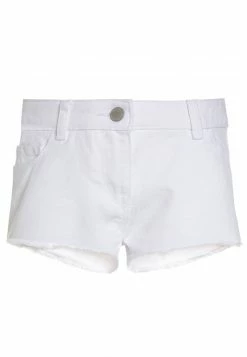 Next Kinder FRAYED HEM - Jeans Shorts - White