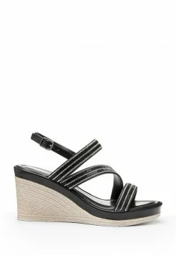 Next SILVER ASYMMETRIC SPARKLY WEDGES - High Heel Sandalette - Gold-coloured | Damen