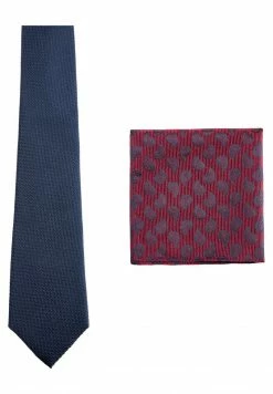 Next Herren SET - Einstecktuch - Dark Blue