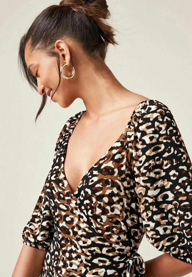 Next Damen Freizeitkleid - Brown Animal Print – Bild 4