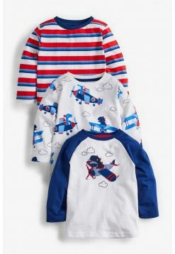 Next Kinder 3 PACK PLANE GRAPHIC - Langarmshirt - Blue