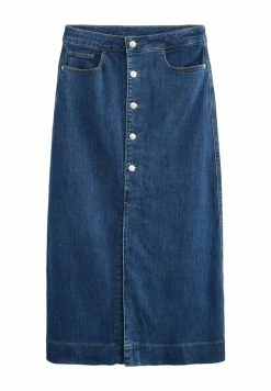 Next Damen Jeansrock - Mid Blue Denim