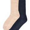 Next Damen COSY ANKLE 2 PACK - Socken - Navy /oatmeal