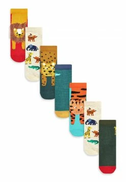 Next Unisex 7 PACK COTTON RICH STRIPE YOUNGER - Socken - White