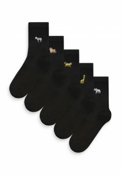 Next Damen JUNGLE ANIMAL MOTIF 5 PACK - Socken - Black