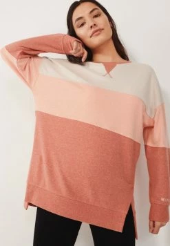 Next Damen Sweatshirt - Orange Colourblock