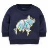 Next Kinder DINOSAUR CREW NECK - Sweatshirt - Navy Blue