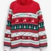 Next CHRISTMAS - Strickpullover - Red, Blue, White | Damen