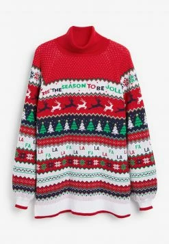 Next CHRISTMAS - Strickpullover - Red, Blue, White | Damen