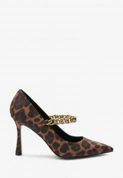 Next Damen CHAIN POINTED - High Heel Pumps - Orange