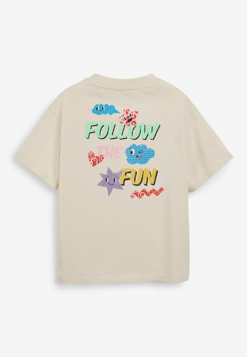 Next OVERSIZED - T-Shirt Print - Neutral Cream | Kinder – Bild 4