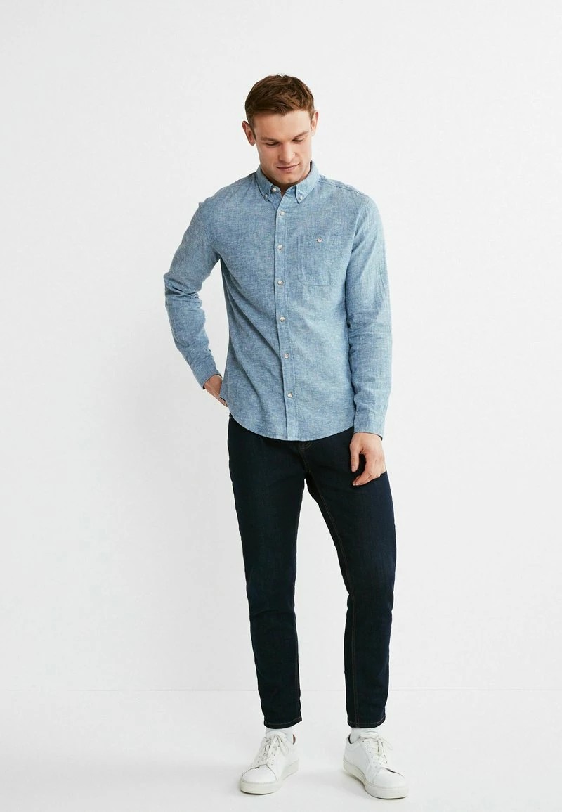 Next Herren ROLL SLEEVE - Hemd - Blue – Bild 2