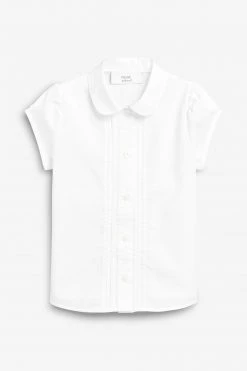 Next Kinder PUFF SLEEVE LACE TRIM - Bluse - White