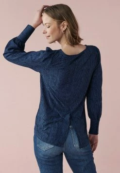 Next Damen CUFF - Bluse - Navy Blue Print