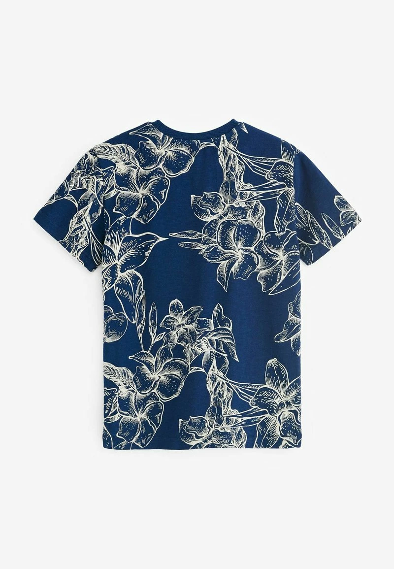 Next Kinder SHORT SLEEVE - T-Shirt Print - Navy Blue Hibiscus – Bild 2