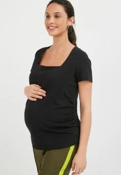 Next Damen MATERNITY - T-Shirt Basic - Black