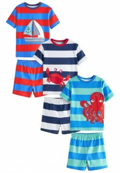 Next Kinder 3 PACK SET - Nachtwäsche Set - Blue White Red Seaside