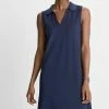 Next SLEEVELESS COLLAR - Jerseykleid - Dark Blue | Damen