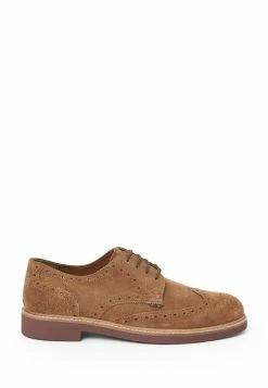 Next Herren JOULES BROGUES - Schnürer - Tan Brown Suede