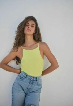 Next THIN STRAP VEST - Top - Lime Green | Damen