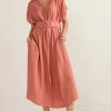 Next Damen BELTED - Freizeitkleid - Pink