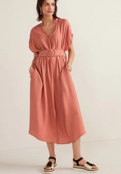 Next Damen BELTED - Freizeitkleid - Pink