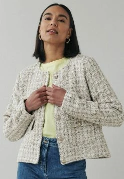 Next Damen CROPPED TWEED TEXTURED - Leichte Jacke - Monochrome